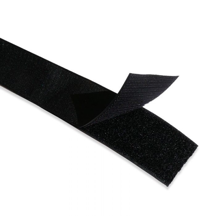 Scratch type Velcro adhésif noir - Mercerie