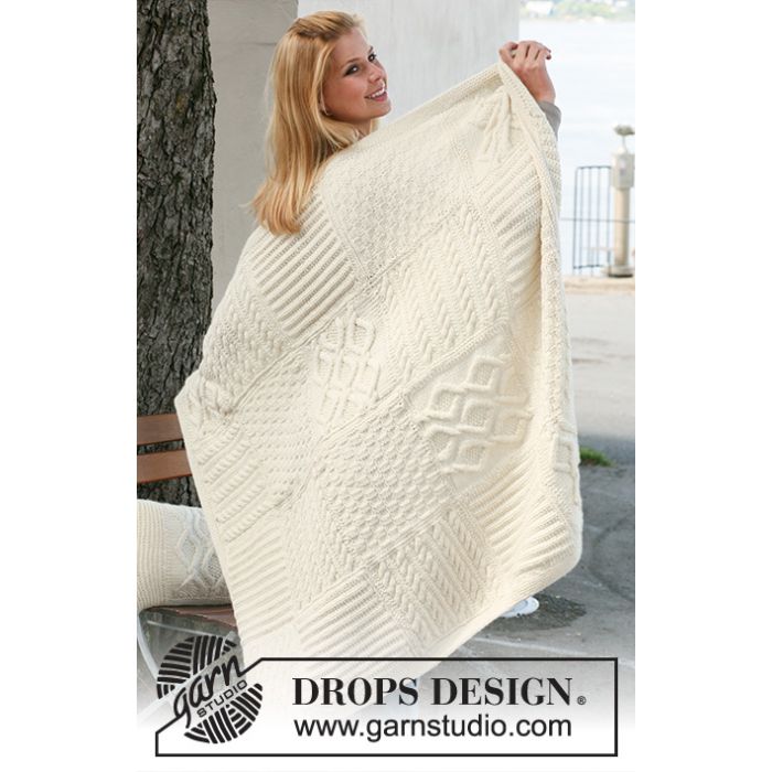 Kit Tricot Couverture Warm Hug Drops Design