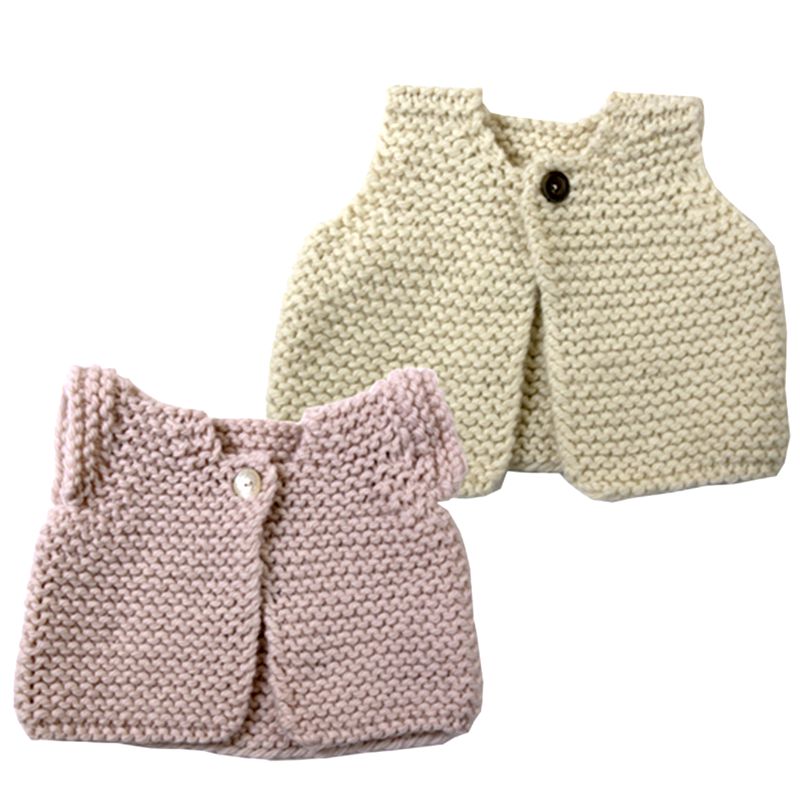 Kit Tricot Debutant Le Gilet De Berger Des Bebes Citronille