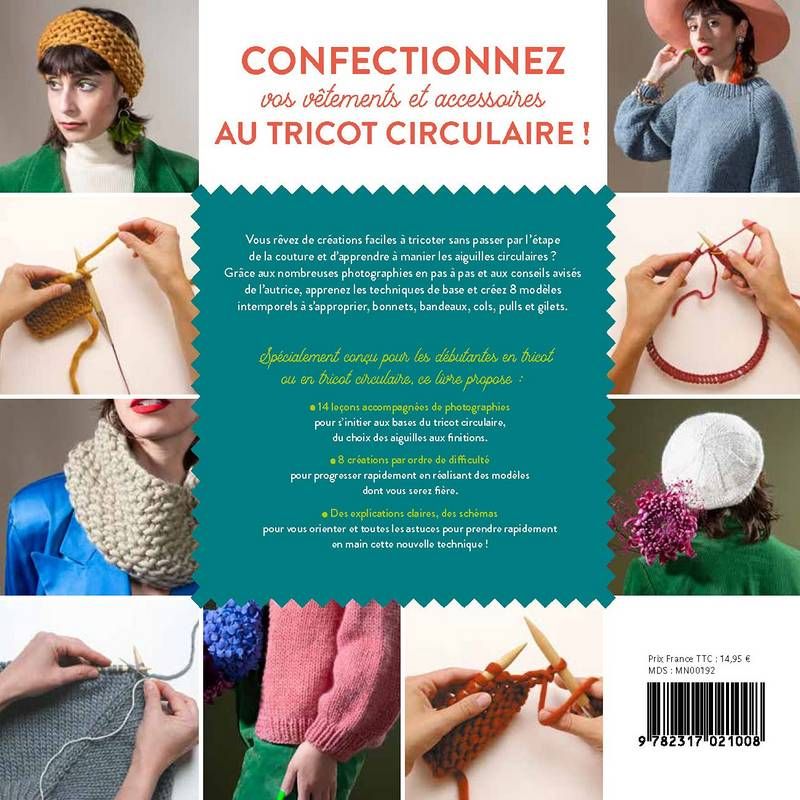 Livre Tricot - Apprendre à tricoter ses vêtements et accessoires - Mercerine