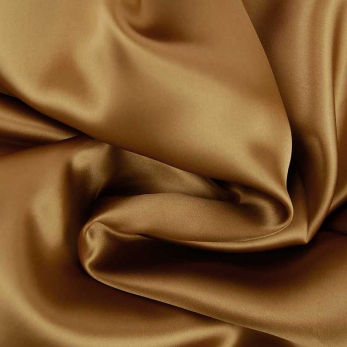 Tissu cuir polyester marron caramel Kent au mètre - Mercerine