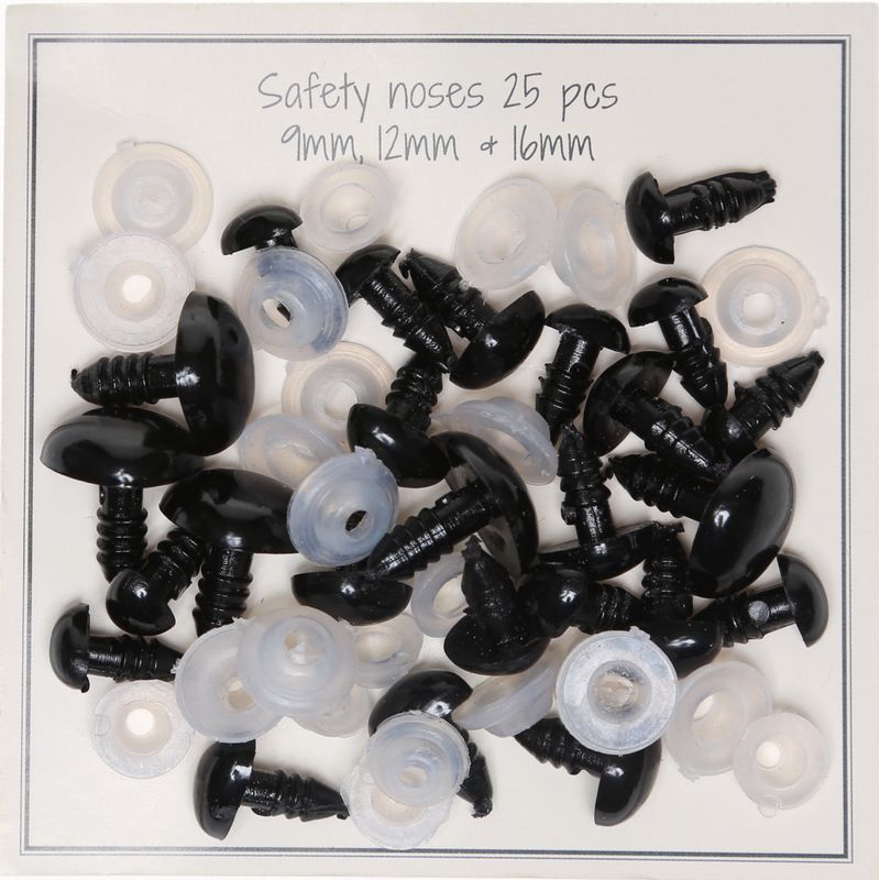 Yeux de sécurité ronds noirs 6 mm - A&A Patrons