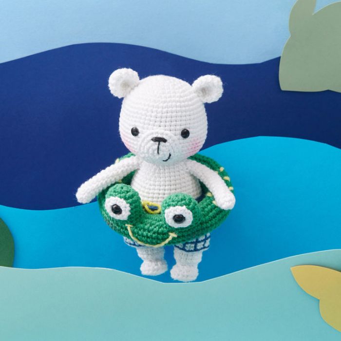 Kit crochet amigurumi Ricorumi - Happy polar bear