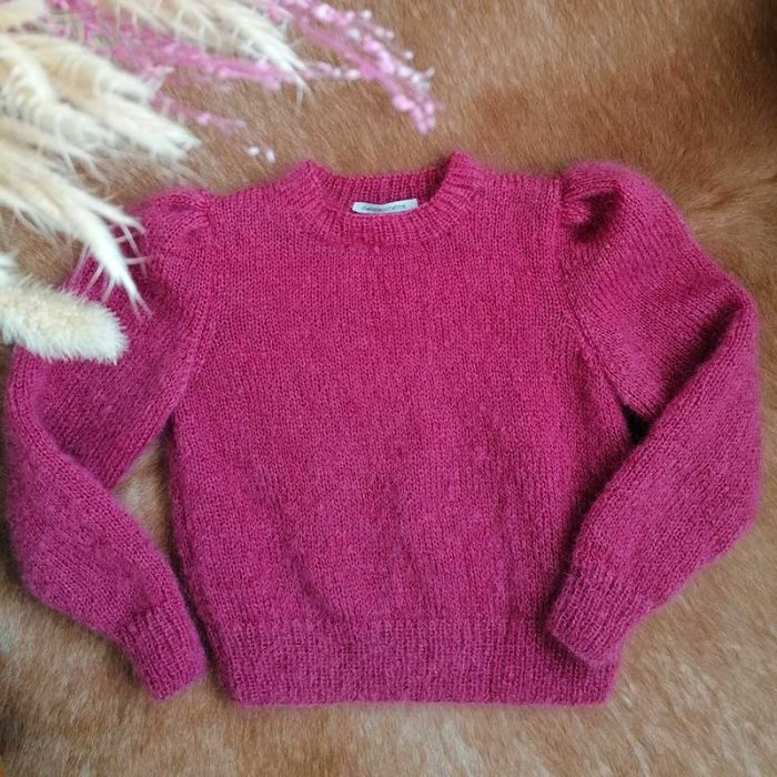 modele tricot pdf kit pull Louise pour femme en laine mohair
