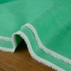 Tissu denim stretch haute couture - vert x 10 cm