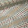 Tissu drap de laine tartan haute couture - gris clair x 10 cm