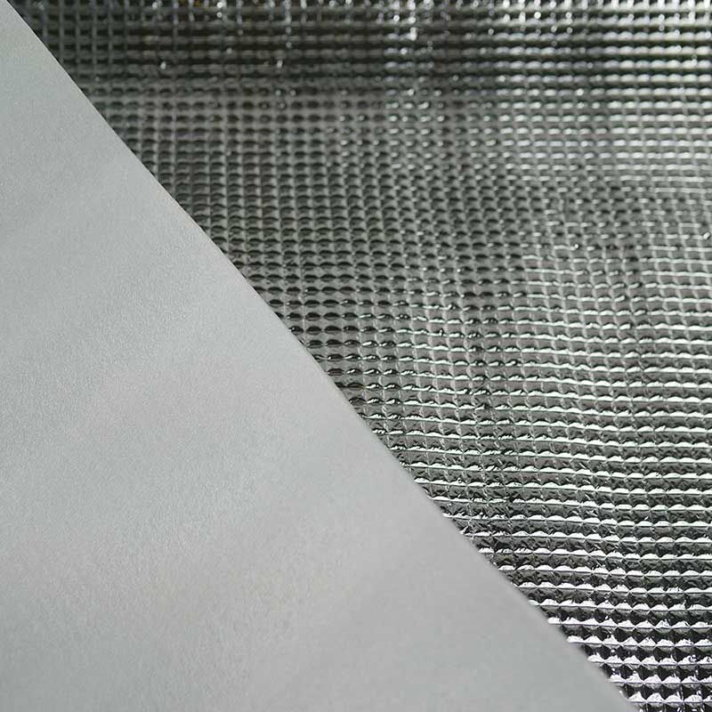 Tissu isolant thermique - argent x10cm