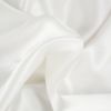 Tissu soie stretch satiné uni - blanc cassé x 10 cm