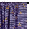 Tissu popeline coton Broken stripe bleu - Nerida Hansen x 10 cm