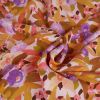 Tissu viscose Floral moutarde - Nerida Hansen x 10 cm