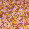 Tissu viscose Floral moutarde - Nerida Hansen x 10 cm