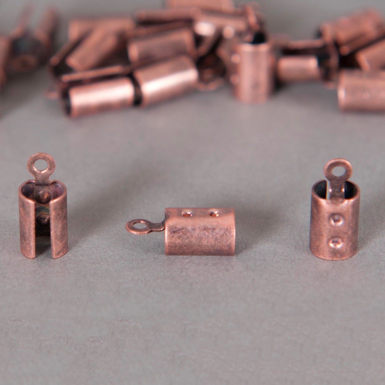 Embouts de serrage ruban 6mm cuivre - Atelier de la Création