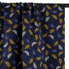 Tissu viscose fleurs africaines - bleu marine x 10 cm