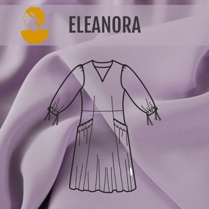 Kit couture CAP avec Artesane - Robe Eleanora - lilas