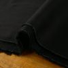 Tissu denim stretch haute couture - noir x 10 cm