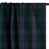 Tissu voile coton tartan haute couture - bleu vert x 10 cm