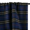 Tissu lainage cachemire tartan haute couture - bleu marine x 10 cm