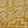 Tissu lainage coton tribal haute couture - jaune x 10 cm