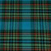 Tissu lainage coton tartan haute couture - bleu x 10 cm