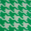 Tissu lainage coton pied de poule haute couture - vert x 10 cm