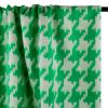 Tissu lainage coton pied de poule haute couture - vert x 10 cm