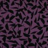 Tissu popeline viscose stretch abstrait - violet x 10 cm