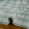 Tissu flanelle carreaux - bleu de gris x 10 cm