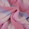 Tissu fausse fourrure dégradé - rose x 10 cm