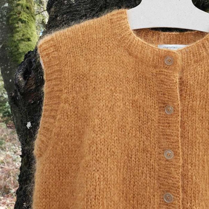 Kit tricot gilet sans manches Cabane - Charlotte Sometime