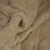 Tissu matelassé velours fausse fourrure - beige x 10 cm