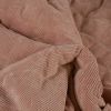 Tissu matelassé velours fausse fourrure - vieux rose x 10 cm