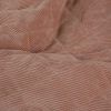 Tissu matelassé velours fausse fourrure - vieux rose x 10 cm