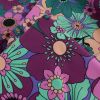 Tissu jersey fin Blomster violet - Nerida Hansen x 10 cm