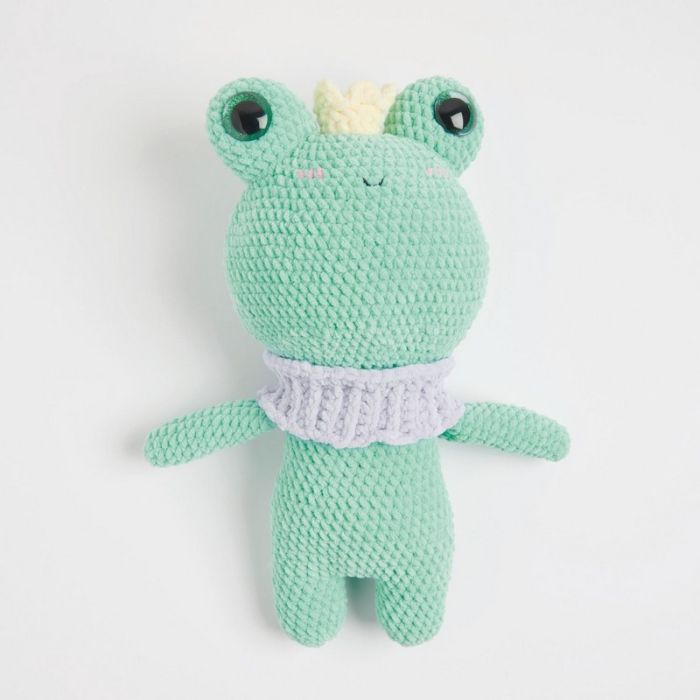 Kit crochet maxi amigurumi grenouille couronnée - Rico design