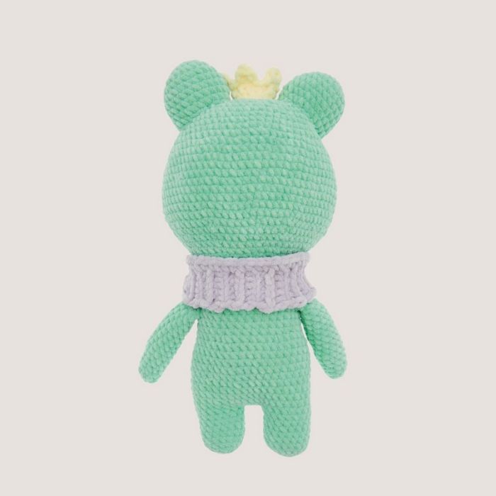 Kit crochet maxi amigurumi grenouille couronnée - Rico design