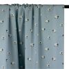 Tissu popeline coton motifs moutons - bleu ciel x 10cm