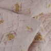 Tissu matelassé réversible souricettes - rose x 10 cm