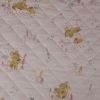 Tissu matelassé réversible souricettes - rose x 10 cm