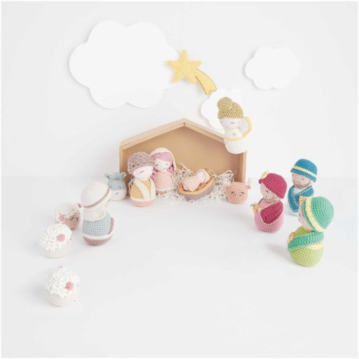 Coffret 20 pelotes Ricorumi Crèche de Noel