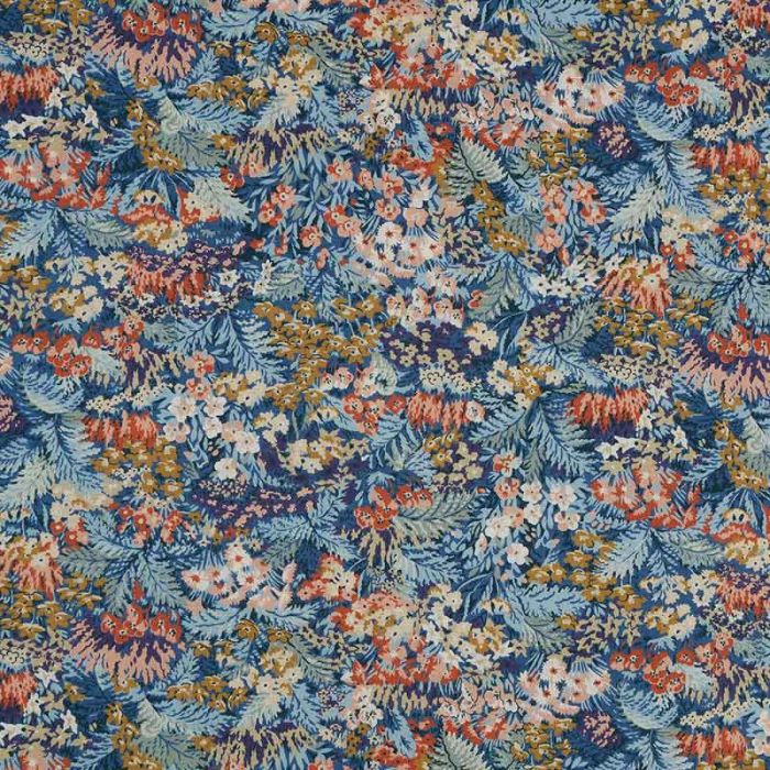 Tissu Liberty of london Connie Evelyn - bleu x 10 cm