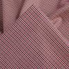 Tissu sergé coton stretch pied de poule haute couture - fuchsia x 10 cm