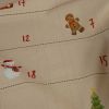 Tissu coton Calendrier de l'avent Noël à coudre x 10 cm