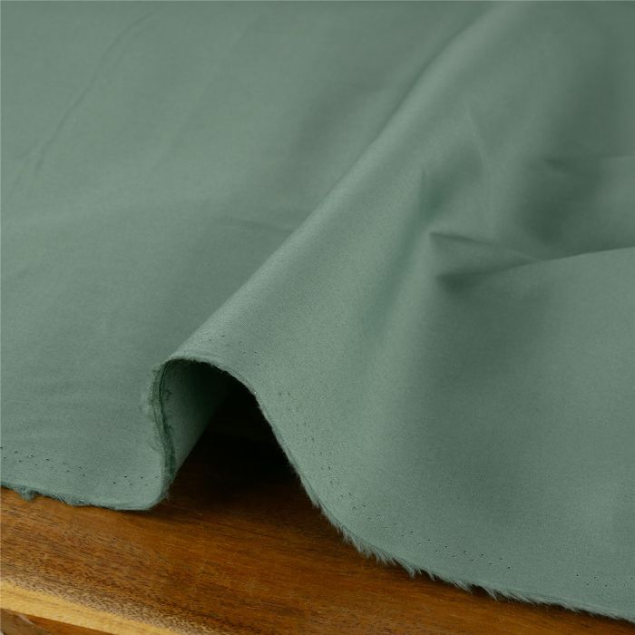 Tissu popeline coton - vert sauge x 10 cm