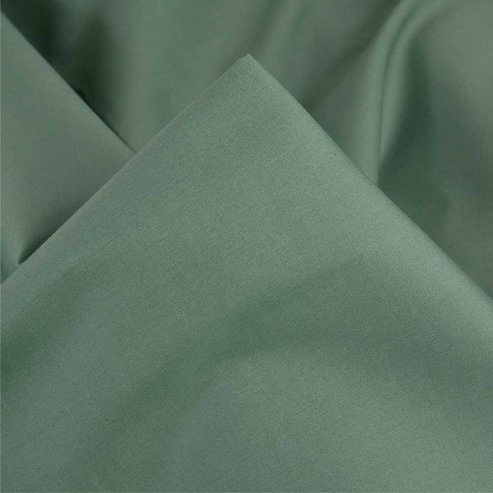 Tissu popeline coton - vert sauge x 10 cm