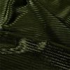 Tissu velours ras lurex haute couture - vert olive x 10 cm