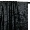 Tissu panne de velours haute couture - noir x 10 cm