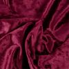 Tissu panne de velours haute couture - rouge foncé x 10 cm