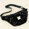 Sac Banane La Ravissante sequins - noir