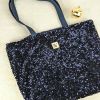 Kit couture sac ToteBag sequins - Marine