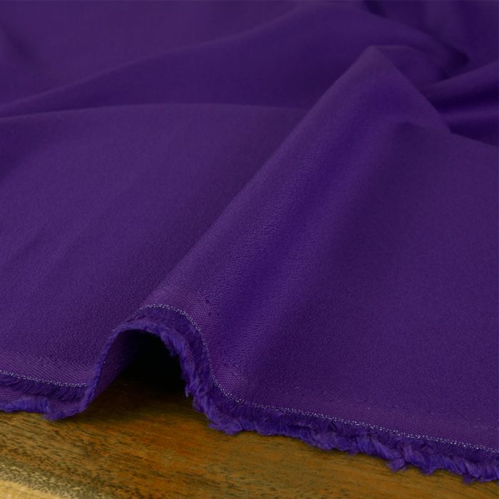 Tissu Crêpe viscose haute couture - violet x 10 cm